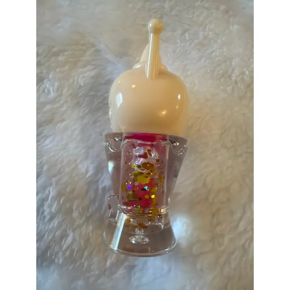 Kuromi Crown Glitter Liquid Lip Gloss Gold Iridescent Sparkle Kawaii Makeup